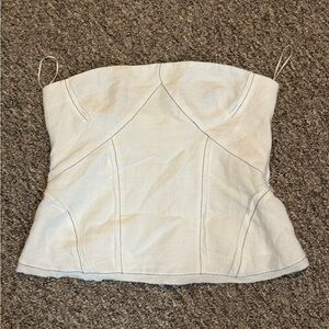 Bec + Bridge Cassie Strapless Linen Top